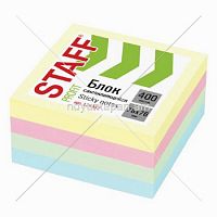 Նշումների թուղթ STAFF PROFIT, 76x76մմ, 400 թերթ, 4 գույն, կպչուն, 129352