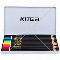 Գունավոր մատիտներ KITE Fantasy, 12 գույն, մետաղական տուփ, K22-058-2